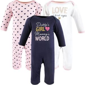 imageHudson Baby unisexchild Cotton CoverallsLove at First Sight