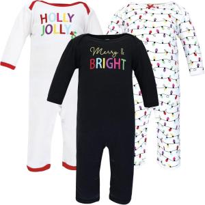 imageHudson Baby unisexchild Cotton CoverallsMerry and Bright