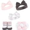 imageHudson Baby Baby Girls 10pc Headband and Socks SetBerry Floral Damask