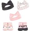 imageHudson Baby Baby Girls 10pc Headband and Socks SetBerry Floral Damask