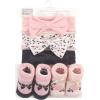 imageHudson Baby Baby Girls 10pc Headband and Socks SetBerry Floral Damask