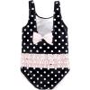 imageHudson Baby Girls Baby and Toddler SwimsuitBlack Dot Pink Baby