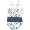 imageHudson Baby Girls Baby and Toddler SwimsuitBlue Cosmos Baby
