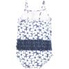 imageHudson Baby Girls Baby and Toddler SwimsuitBlue Cosmos Toddler