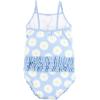 imageHudson Baby Girls Baby and Toddler SwimsuitBlue Daisy Baby