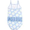 imageHudson Baby Girls Baby and Toddler SwimsuitBlue Daisy Toddler