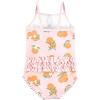 imageHudson Baby Girls Baby and Toddler SwimsuitCitrus Orange Baby