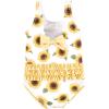 imageHudson Baby Girls Baby and Toddler SwimsuitSunflower Baby