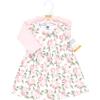 imageHudson Baby Infant and Toddler Girls Cotton Dress and Cardigan SetBlush Pink Floral