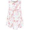 imageHudson Baby Infant and Toddler Girls Cotton Dress and Cardigan SetBright Pink Flower Field