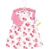 imageHudson Baby Infant and Toddler Girls Cotton Dress and Cardigan SetBright Pink Rose