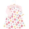 imageHudson Baby Infant and Toddler Girls Cotton Dress and Cardigan SetCheerful Flower