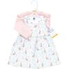 imageHudson Baby Infant and Toddler Girls Cotton Dress and Cardigan SetFloral Bunnies
