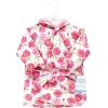 imageHudson Baby Unisex Baby Mink with Faux Fur Lining Pool and Beach Robe Coverups Pink Roses 1824 Months