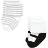 imageHudson Baby unisexbaby Cotton Rich Newborn and Terry SocksSilver Gold Pink