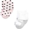 imageHudson Baby unisexbaby Cotton Rich Newborn and Terry SocksSilver Gold Pink