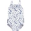 imageHudson Baby Girls Baby and Toddler SwimsuitBlue Cosmos Baby