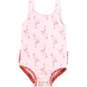 imageHudson Baby Girls Baby and Toddler SwimsuitPink Flamingo Baby