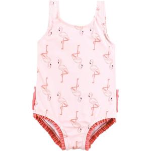 imageHudson Baby Girls Baby and Toddler SwimsuitPink Flamingo Toddler