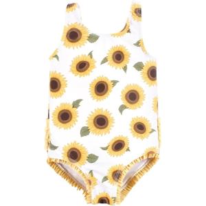 imageHudson Baby Girls Baby and Toddler SwimsuitSunflower Toddler