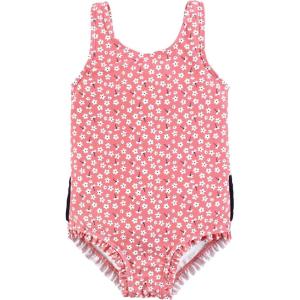 imageHudson Baby Girls Baby and Toddler SwimsuitTiny White Flower Toddler
