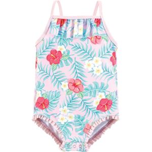 imageHudson Baby Girls Baby and Toddler SwimsuitTropical Floral Baby