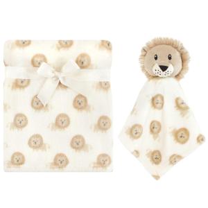 imageHudson Baby Unisex Baby Plush Blanket with Security Blanket Lion One SizeLion
