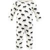 imageHudson Baby Unisex Baby Thermal Coveralls 2pk Creative RainbowsBuffalo Plaid Moose
