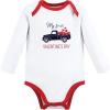 imageHudson Baby babyboys Cotton Longsleeve Bodysuits 3packValentine Truck