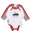 imageHudson Baby babyboys Cotton Longsleeve Bodysuits 3packValentine Truck