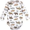 imageHudson Baby babyboys Cotton Longsleeve Bodysuits 7packAnimal Adventure