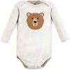 imageHudson Baby babyboys Cotton Longsleeve Bodysuits 7packBrown Bear