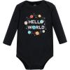 imageHudson Baby babyboys Cotton Longsleeve Bodysuits 7packHappy Planets