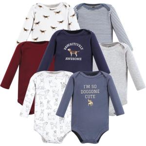 imageHudson Baby babyboys Cotton Longsleeve Bodysuits 7packBoy Dogs
