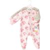 imageHudson Baby Unisex Baby Premium Quilted Zipper Sleep and PlayBlush Rose Leopard