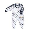imageHudson Baby Unisex Baby Premium Quilted Zipper Sleep and PlayCars