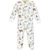 imageHudson Baby Unisex Baby Premium Quilted Zipper Sleep and PlayForest Animals
