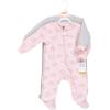 imageHudson Baby Unisex Baby Premium Quilted Zipper Sleep and PlayPink Gray Elephant