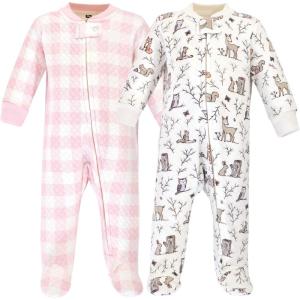 imageHudson Baby Unisex Baby Premium Quilted Zipper Sleep and PlayEnchanted Forest