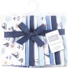 imageHudson Baby Cotton Flannel Burp Cloths 10Pack Sunshine And Sailboats One Size