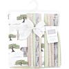 imageHudson Baby Cotton Flannel Burp Cloths 12Pack Bundle Wild Safari Adventures One Size