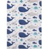 imageHudson Baby Cotton Flannel Burp Cloths 4Pack Sea Friends One Size