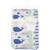 imageHudson Baby Cotton Flannel Burp Cloths 4Pack Sea Friends One Size