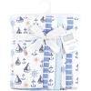 imageHudson Baby Cotton Flannel Burp Cloths 7Pack Sunshine And Sailboats One Size