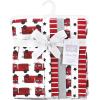 imageHudson Baby Unisex Baby Cotton Flannel Burp Cloths One SizeFire Truck