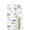 imageHudson Baby Unisex Baby Cotton Flannel Burp Cloths One SizeWild Leaf Safari
