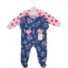 imageHudson Baby Unisex Baby Fleece Sleep and PlayBlue Butterfly Floral