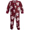 imageHudson Baby Unisex Baby Fleece Sleep and PlayBurgundy Floral