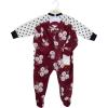 imageHudson Baby Unisex Baby Fleece Sleep and PlayBurgundy Floral