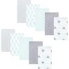 imageHudson Baby Cotton Flannel Burp Cloths 10Pack Koala Stripe One Size